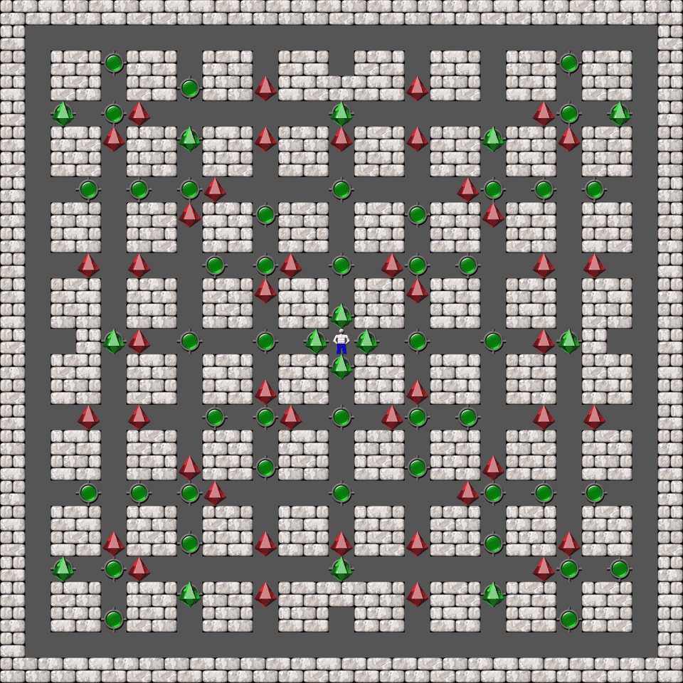 Sokoban Monry and Panda Arranged level 94